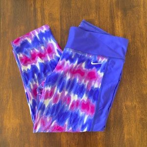Nike Cropped Tie Dye Leggings